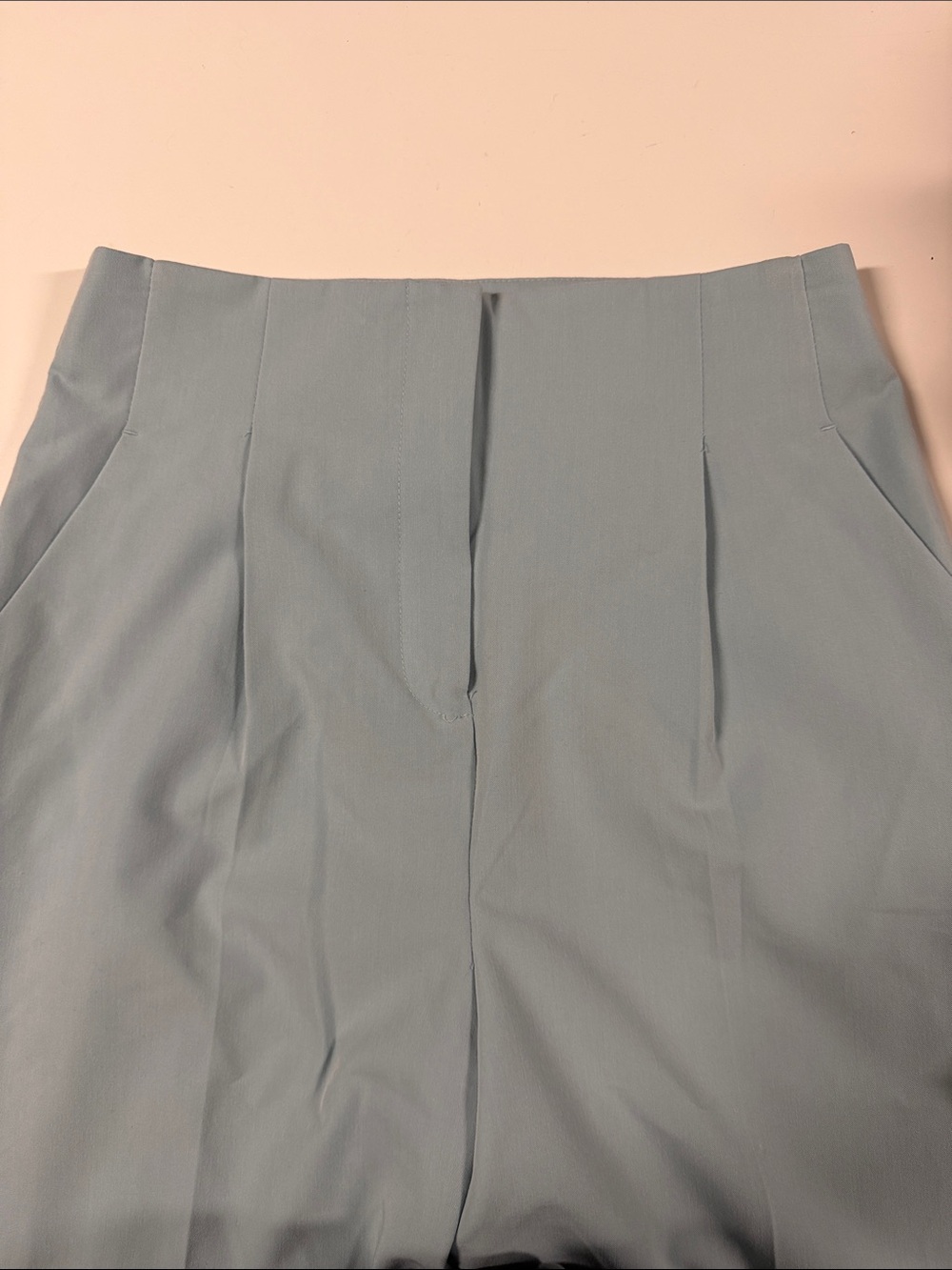 ASOS Pale Blue Straight Leg Trousers